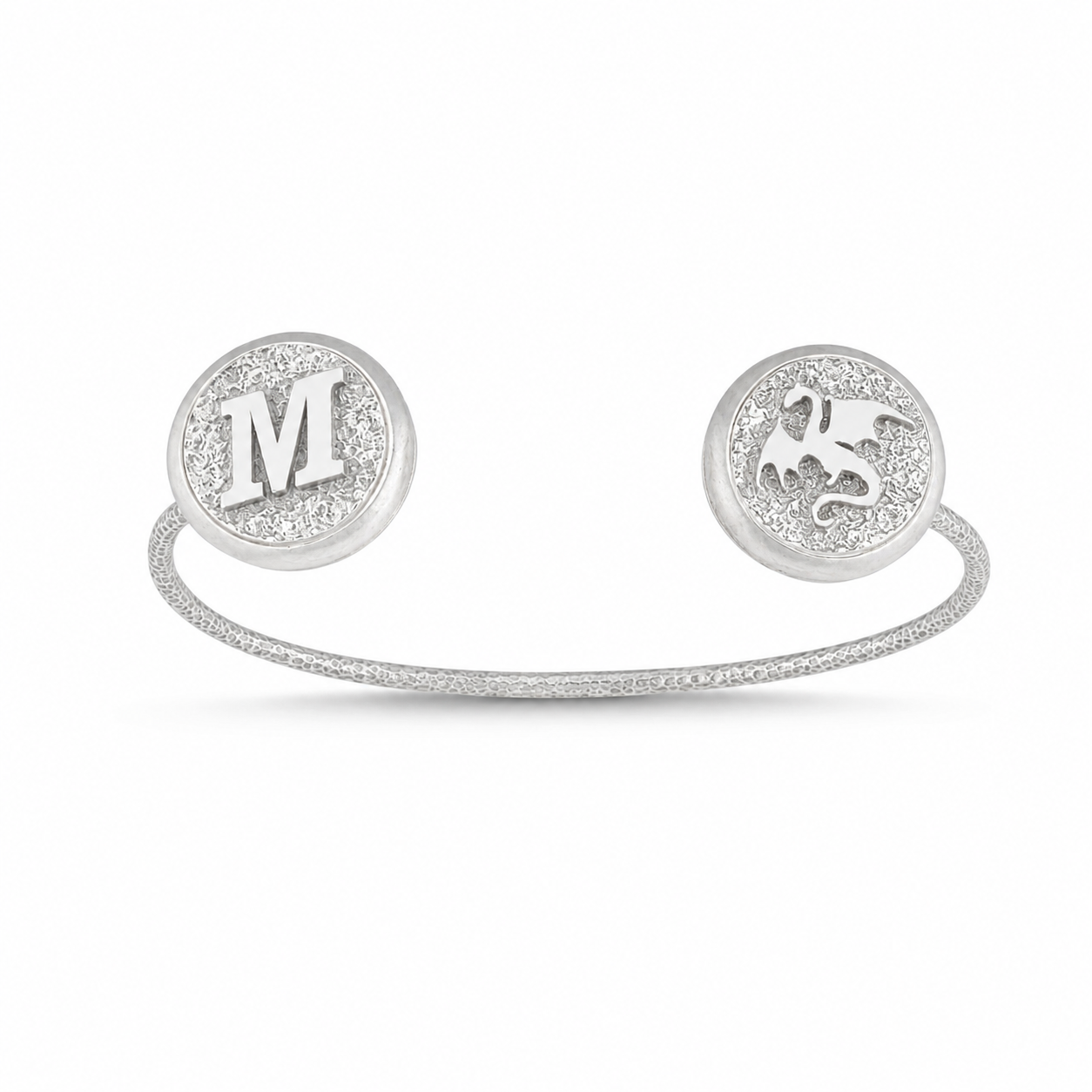Embossed TwinCore Bracelet - Deliadore Modular Jewelry