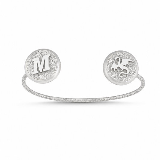 Embossed TwinCore Bracelet - Deliadore Modular Jewelry