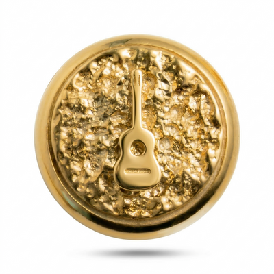 Guitar Symbol Magnetic Charm - Natural - Gold Silver