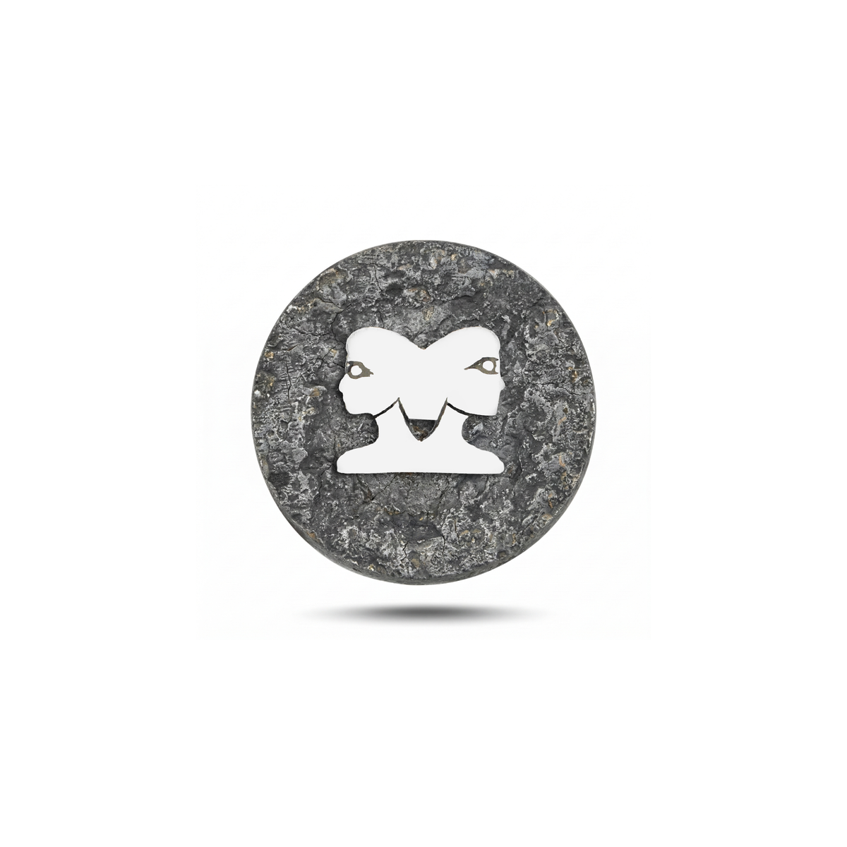 İkizler Burcu Sembolü 2 Manyetik Charm - Dark Silver