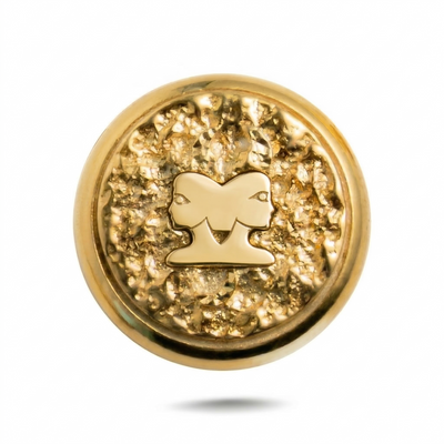 Gemini Zodiac Symbol No. 2 Magnetic Charm - Gold Silver