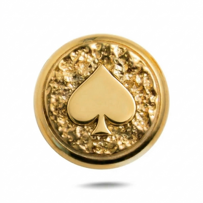 Spades Symbol Magnetic Charm - Gold Silver
