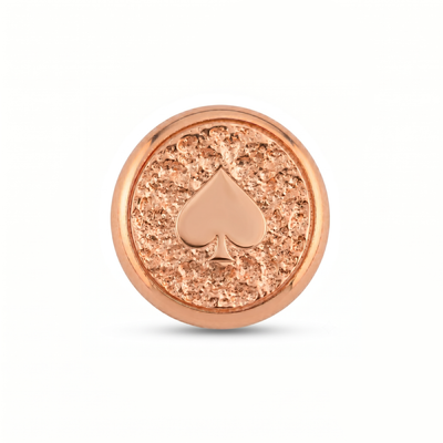 Maça Sembolü Manyetik Charm - Rose Silver