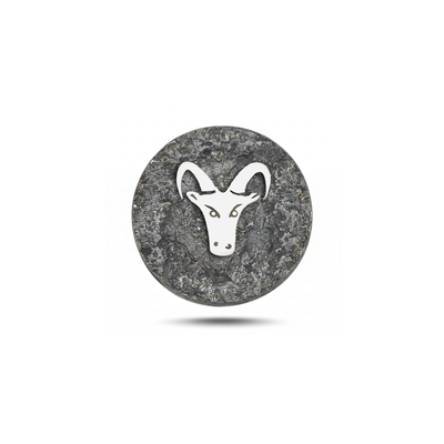 Capricorn Zodiac Animal Magnetic Charm - Dark Silver