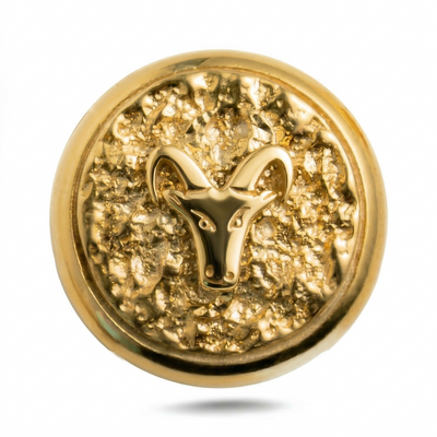 Capricorn Zodiac Animal Magnetic Charm - Gold Silver