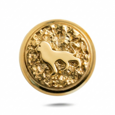 Lion Symbol No. 2 Magnetic Charm - Gold Silver