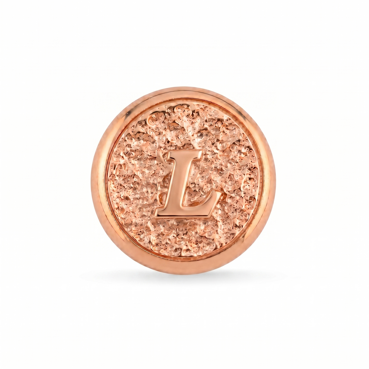 L Harfi Manyetik Charm - Rose Silver