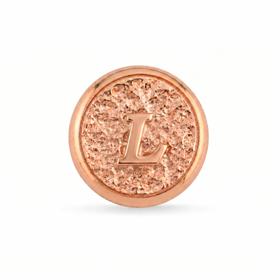 L Harfi Manyetik Charm - Rose Silver