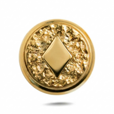 Diamond Symbol Magnetic Charm - Gold Silver