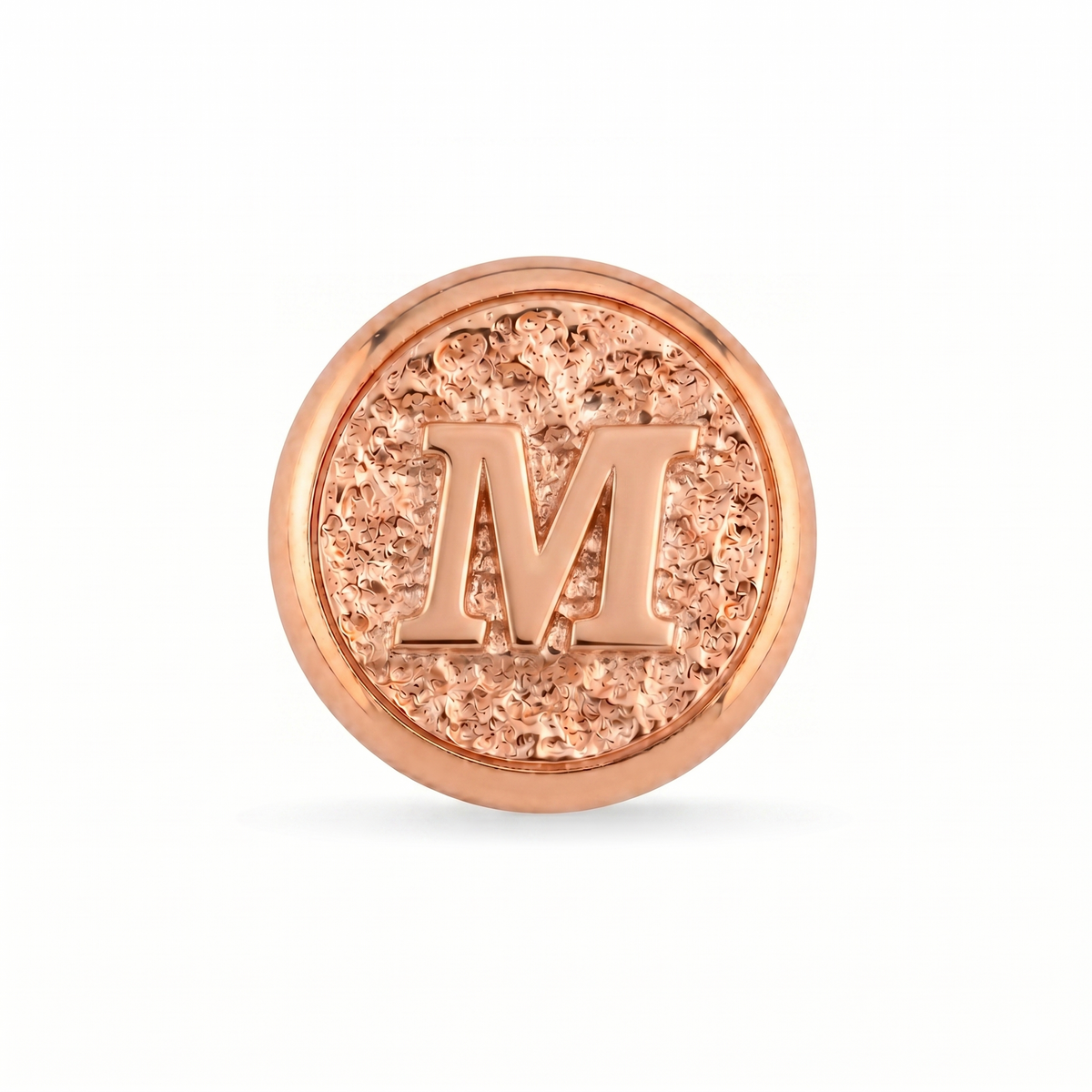 M Harfi Manyetik Charm - Rose Silver