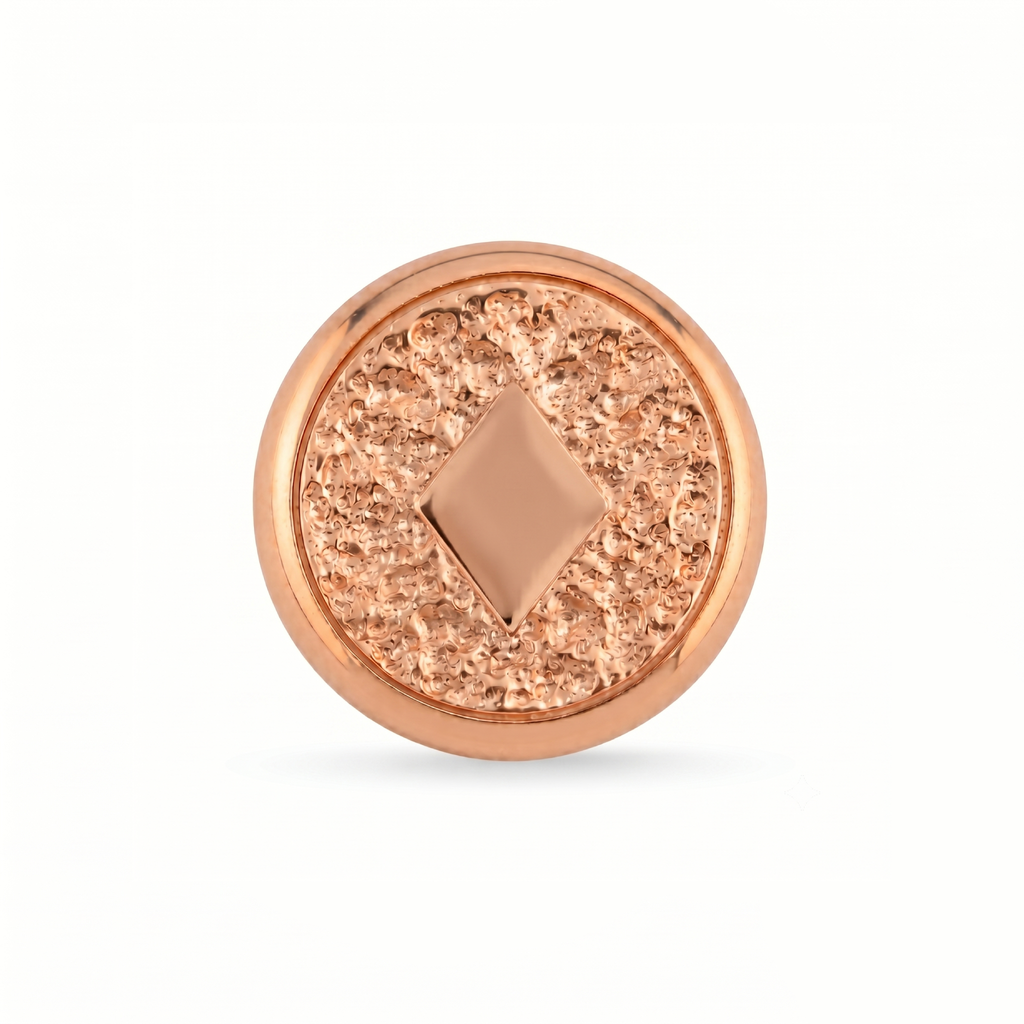 Elmas Sembolü Manyetik Charm - Rose Silver