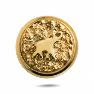 Elephant Symbol Magnetic Charm - Gold Silver
