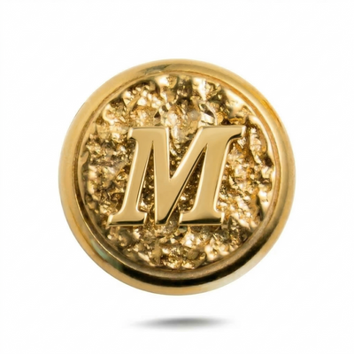 M Letter Magnetic Charm - Gold Silver