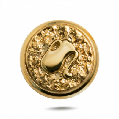 Aquarius Zodiac Symbol Magnetic Charm No. 2 - Gold Silver