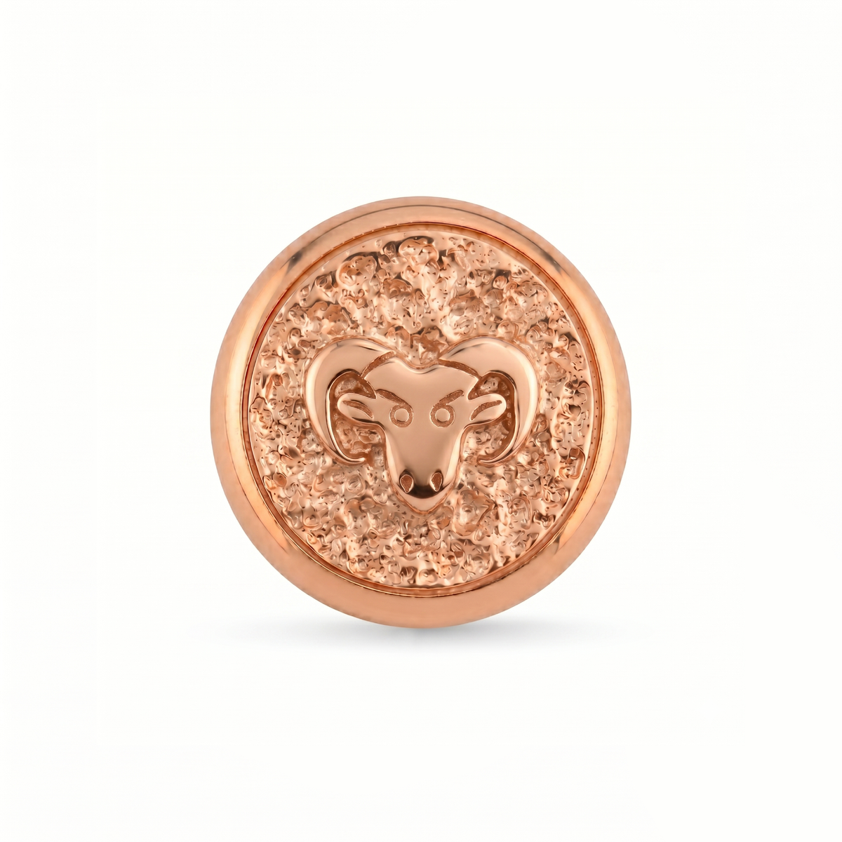 Koç Burcu Hayvanı Manyetik Charm - Rose Silver