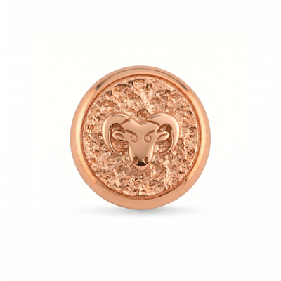 Koç Burcu Hayvan Manyetik Charm - Rose Silver