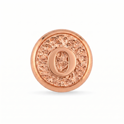 O Harfi Manyetik Charm - Rose Silver