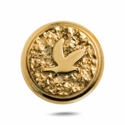 Dove Symbol No. 1 Magnetic Charm - Gold Silver