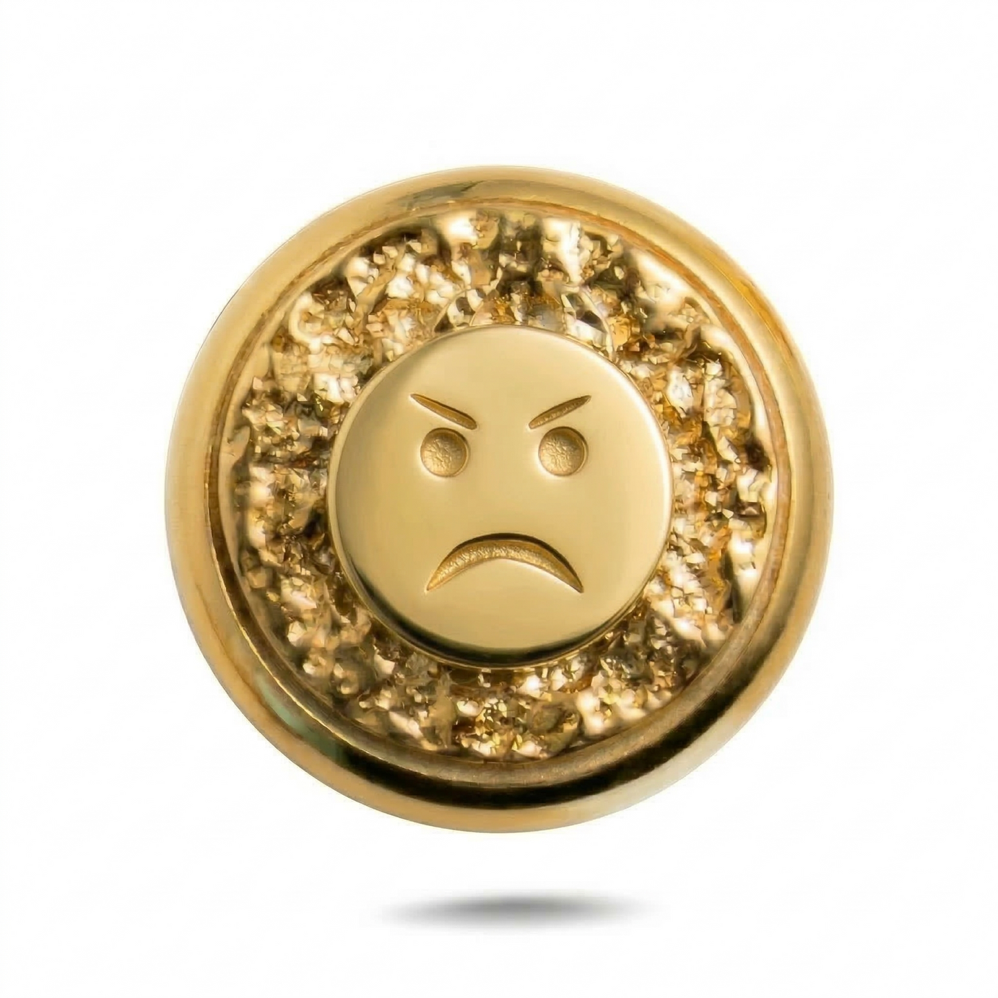 Angry Face Symbol Magnetic Charm