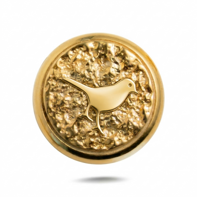 Bird Symbol No. 1 Magnetic Charm - Gold Silver