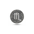 Akrep Burcu Sembolü Manyetik Charm - Dark Silver
