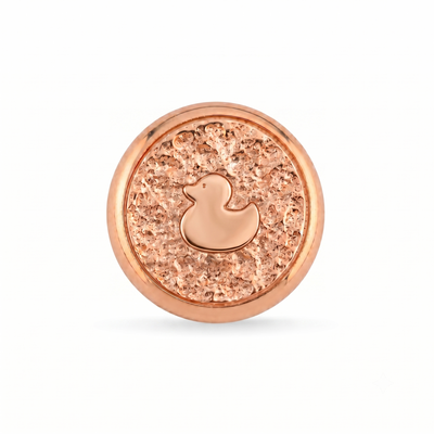 Ördek Sembolü Manyetik Charm - Rose Silver