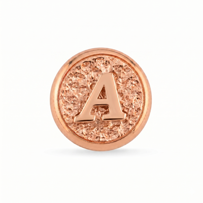 A Harfi Manyetik Charm - Rose Silver