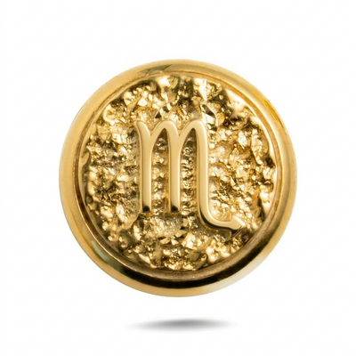 Scorpio Zodiac Symbol Charm - Gold Silver