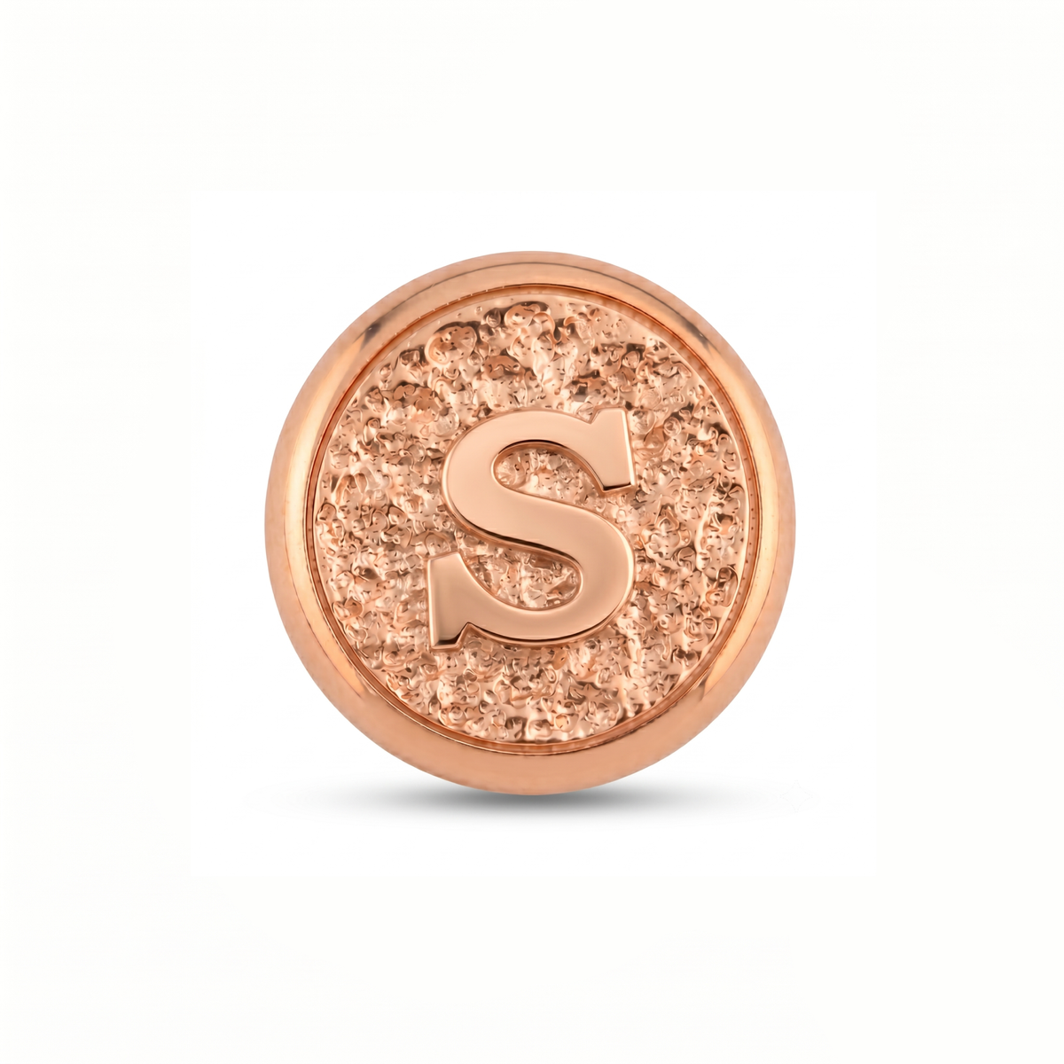 S Harfi Manyetik Charm - Rose Silver