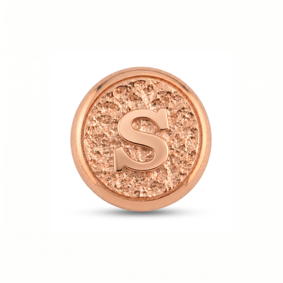 S Harfi Manyetik Charm - Rose Silver