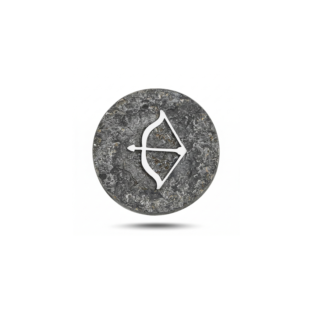 Yay Burcu Sembolü 2 Manyetik Charm - Dark Silver
