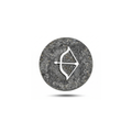 Yay Burcu Sembolü 2 Manyetik Charm - Dark Silver