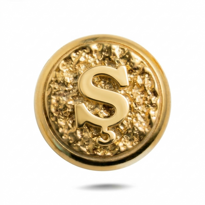 Ş Letter Magnetic Charm - Gold Silver