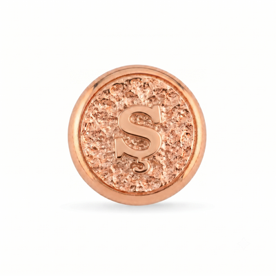 Ş Harfi Manyetik Charm – Modüler Takı - Rose Silver