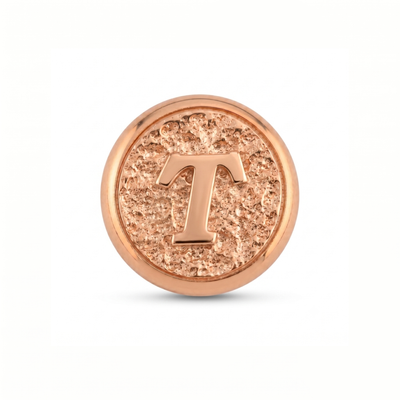 T Harfi Manyetik Charm - Rose Silver