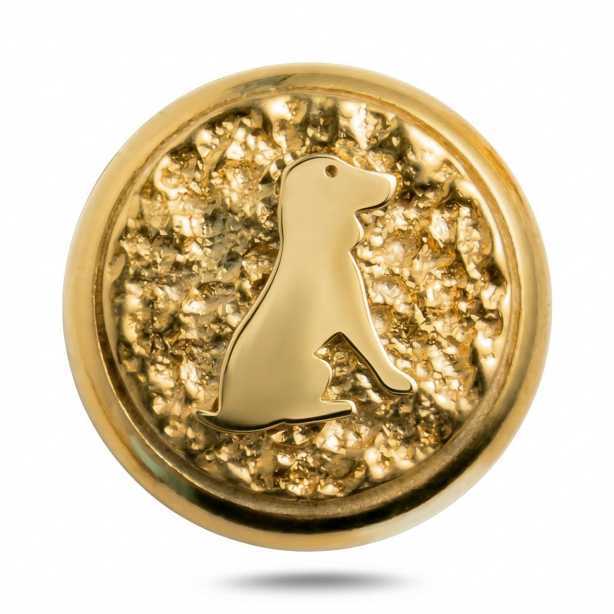Köpek Sembolü 1 Manyetik Charm - Gold Silver