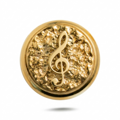 Treble Clef Symbol Magnetic Charm - Gold Silver