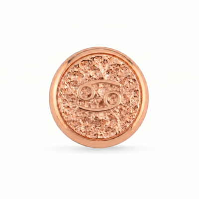Yengeç Burcu Sembolü Manyetik Charm - Rose Silver