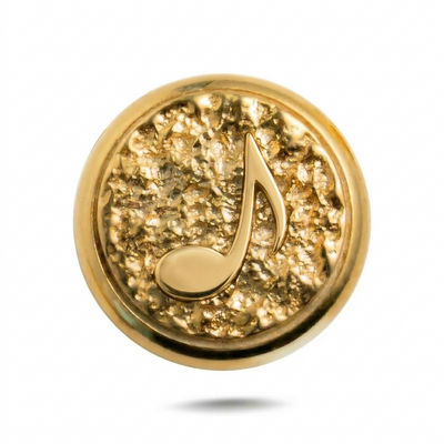 Music Symbol Magnetic Charm - Gold Silver