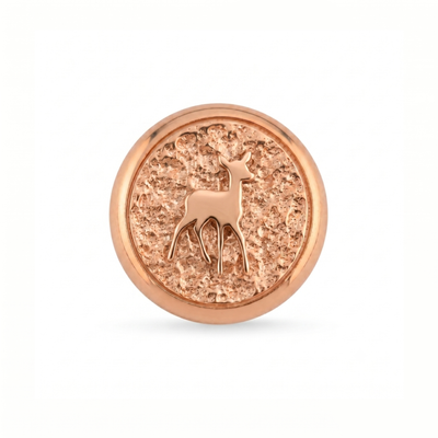 Geyik Sembolü Manyetik Charm - Rose Silver