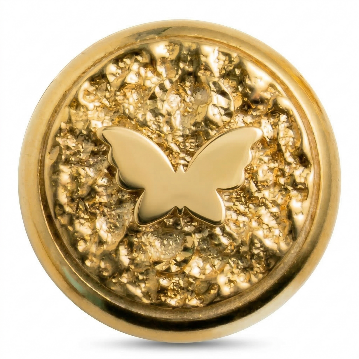 Kelebek Sembolü 1 Manyetik Charm - Gold Silver