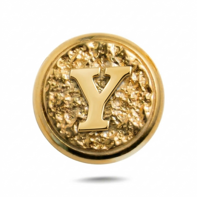 Y Letter Magnetic Charm - Gold Silver
