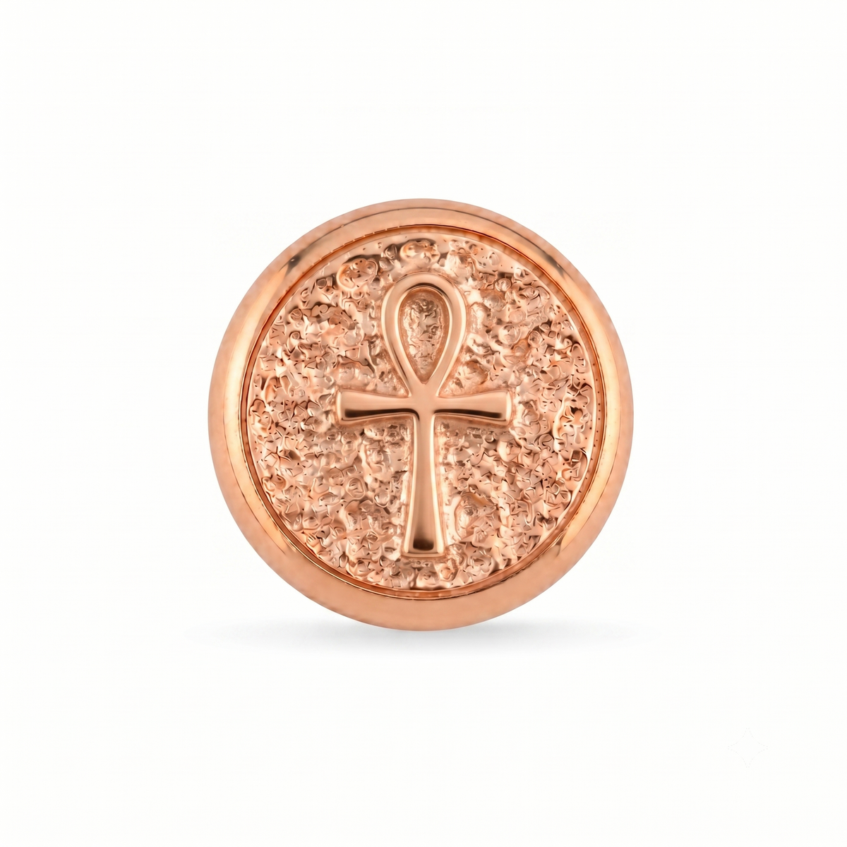 Ankh Sembolü Manyetik Charm - Rose Silver