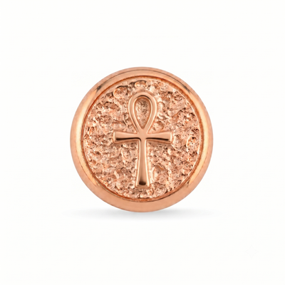 Ankh Sembolü Manyetik Charm - Rose Silver
