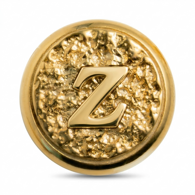 Z Letter Magnetic Charm - Gold Silver