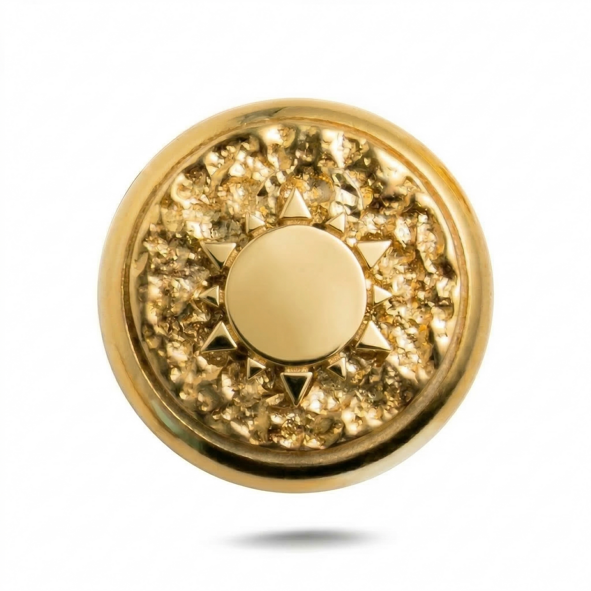 Güneş Sembolü Manyetik Charm - Gold Silver