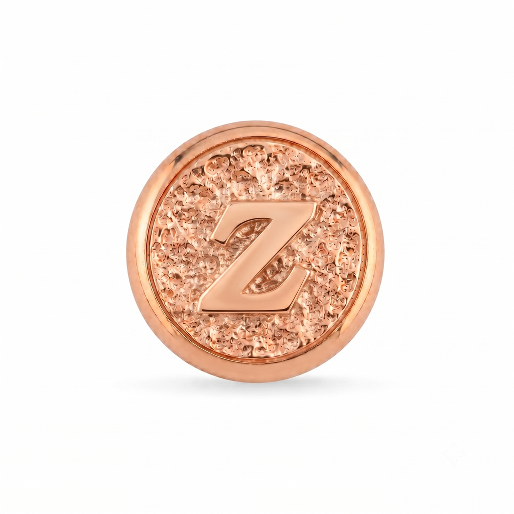 Z Harfi Manyetik Charm - Rose Silver