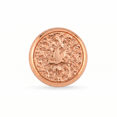 Güvercin Sembolü Manyetik  Charm - Rose Silver