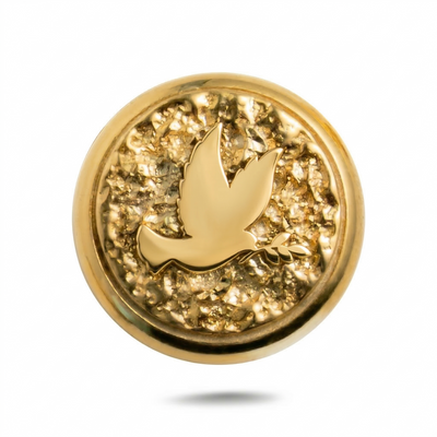 Dove Symbol Magnetic Charm - Gold Silver
