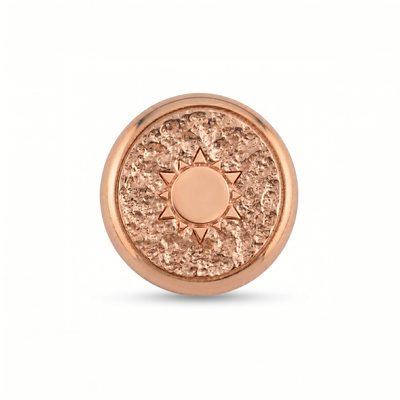 Güneş Sembolü Manyetik Charm - Rose Silver
